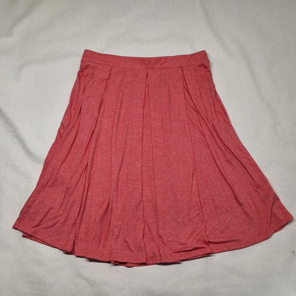 LulaRoe Pocketed Skirt Pink Color Size XL